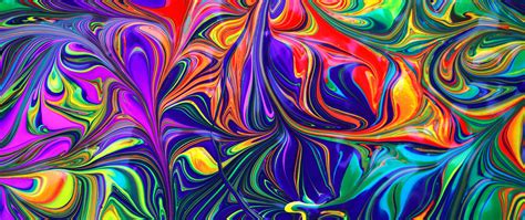 Download wallpaper 2560x1080 abstraction, spots, colorful, distortion ...