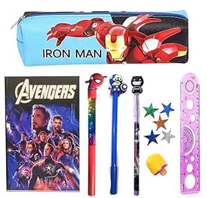 KOBBET Polyester 10Pcs Avenger Stationery Set for Boys, Theme Return ...