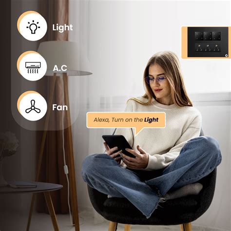 L&G 12M Smart Switch Board | WiFi Smart Touch Switch with 12 Switches ...