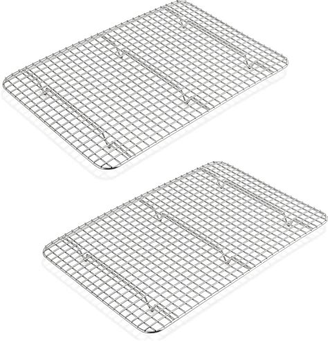 15.3 Inch Baking Cooling Racks Set of 2, Stainless Steel Wire Rack ...