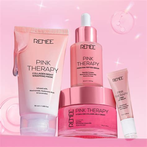 RENEE Pink Therapy Anti-Aging Skincare Combo With Lip Balm – Renee ...