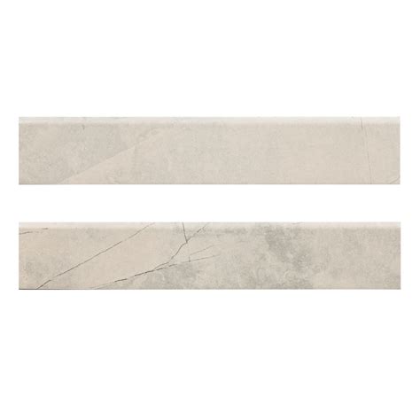 MSI Sande 18" x 3" Glossy Porcelain Bullnose Tile Trim | Wayfair