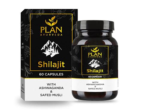 Plan Ayurveda Shilajit Capsule | Shilajeet, Ashwagandha, Safed Musli's ...