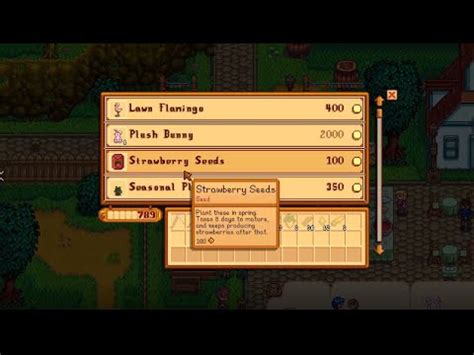 How To Guide: Get Strawberry Seeds Stardew Valley! - YouTube