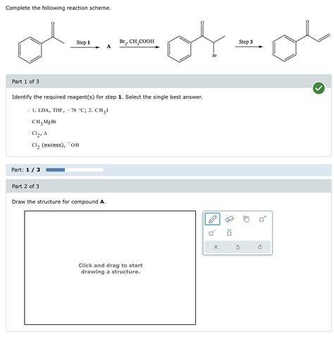 Solved Complete the following reaction scheme.Part 1 ﻿of | Chegg.com