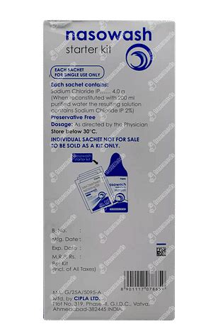 Nasowash Starter Kit Sachet 7.8 GM | Order Nasowash Starter Kit Sachet ...