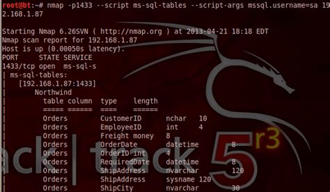 Image result for Nmap Scan of SQL Database