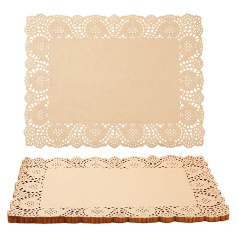 100 Pack Disposable Placemats for Wedding Receptions, Birthday Parties ...