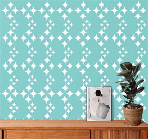 Modern Wall Design Stencil (KHS234) – Kayra E Commerce Private Limited