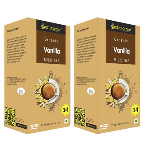 CHAIGRAM Combo of Vanila Tea Instant Tea Premix (10 Sachets each pack ...