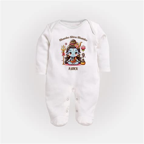 Shambo Shiva Shambo - Maha Shivaratri Customized Sleep Suit For Babies ...