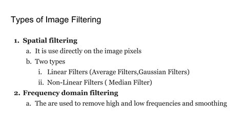 Image result for Comparing Filtering Methods