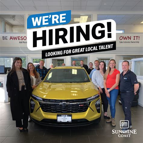 Join Our Team - Sunshine Coast Chevrolet Buick GMC