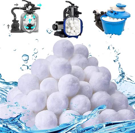 Amazon.com : VEEIROC 3.08LB Pool Filter Balls - Eco-Friendly Reusable ...