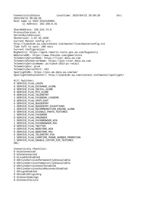 Local Connection Status 的图像结果