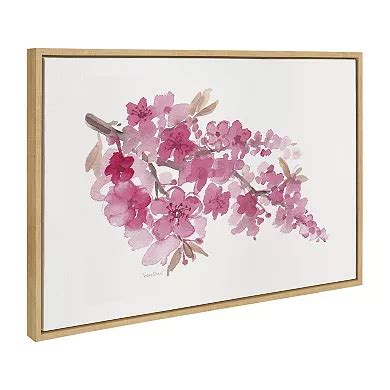 Sylvie Cherry Blossom Framed Canvas by Patricia Shaw