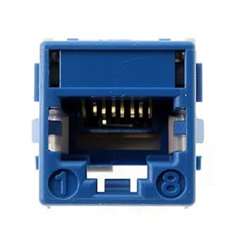 Systimax MGS600-318: Blue Cat6a Networking Information Outlet, 10-GIG ...