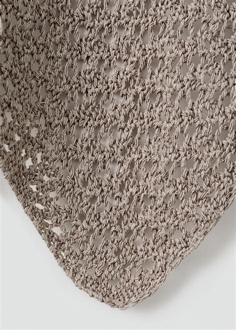 Openwork knit shawl - Women | MANGO Thailand