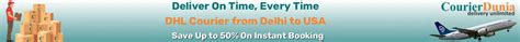 DHL Courier from Delhi to USA Charges - Save 50% | Book Now!