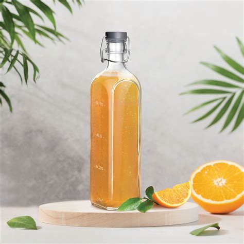 Treo by Milton Squara Glass Bottle | Transparent | 1 Pc – Rasoi Shop