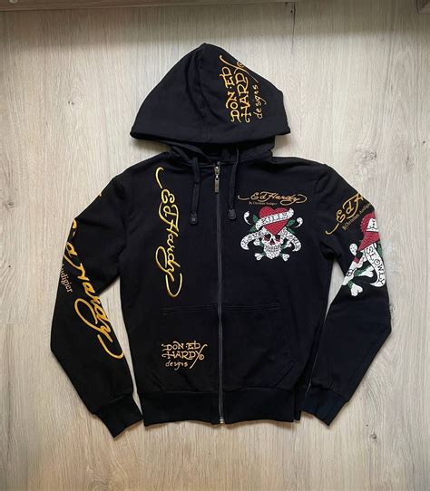 Ed Hardy Zip Up Hoodie | Clothes, Ed hardy outfit, Cute outfits
