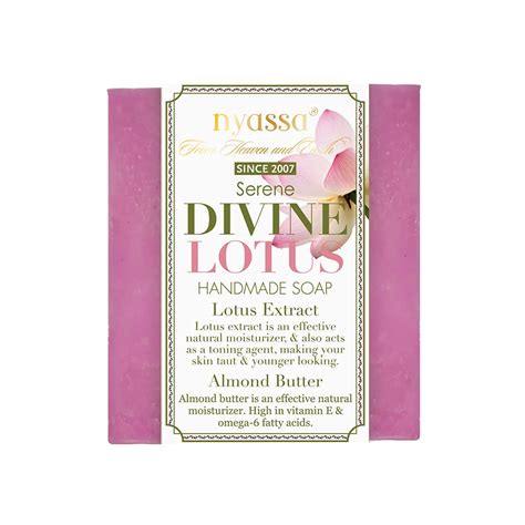 Buy Nyassa Luxurious Divine Lotus Handmade Natural Bathing Soap | Lotus ...
