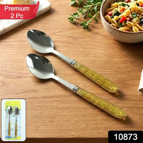10873 Premium Stainless Steel Dining Spoon Set (Pack of 2) – Amd-Deodap