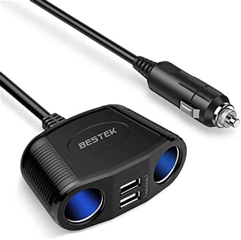 BESTEK car cigarette lighter socket usb car charger Cigarette Lighter ...