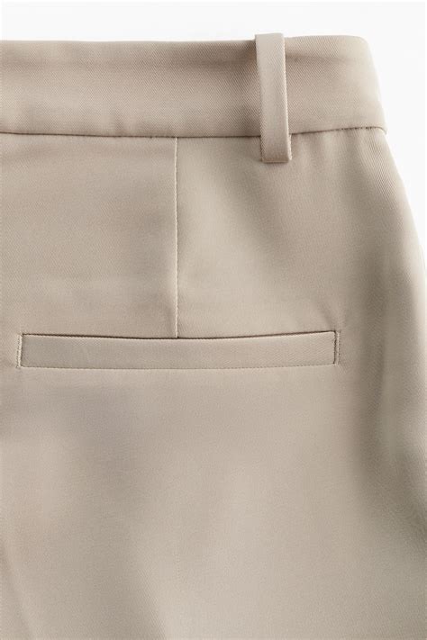Women's Beige Wide twill trousers | H&M IN