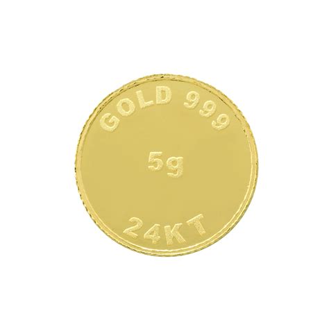 5 Gram Gold Coin 24kt (999 Purity)
