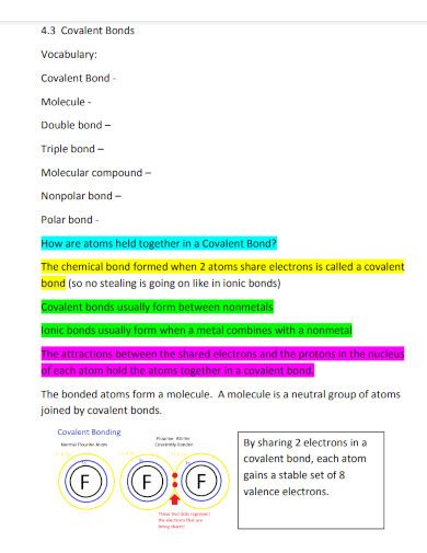Covalent Substances Examples 的图像结果