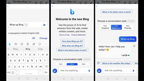 Bing Chat Android-App 的图像结果