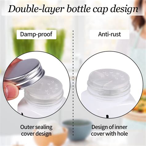 Buy DWTS DANWEITESI Large White Salt and Pepper Shakers Set,Cute Salt ...