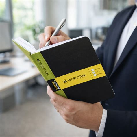 Worldone Pu Craft Soft Bound Executive Notebook with Border 70 gsm Aci ...