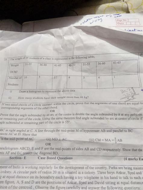 Solve question 33 histogram and if I did all steps to question 34 ...