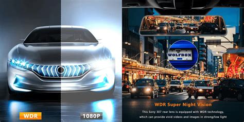 WOLFBOX Upgraded WDR Rear Camera , Waterproof Car Rear View Camera