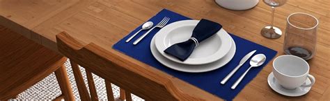 Buy Encasa Homes Dining Placemats (Set of 6 pcs) Fine Ribbed Cotton ...