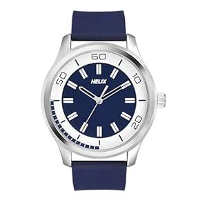 Buy Helix by Timex Analog Watch for Man with Blue Round Dial & Blue ...