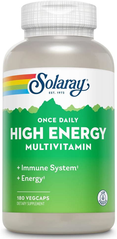 Buy Solaray Once Daily High Energy Multivitamin, Immune System and ...