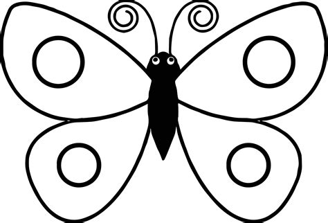 Simple Butterfly Drawing | Free download on ClipArtMag