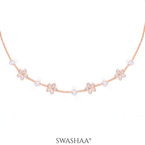 Zaaei Rosegold Plated Choker – Swashaa