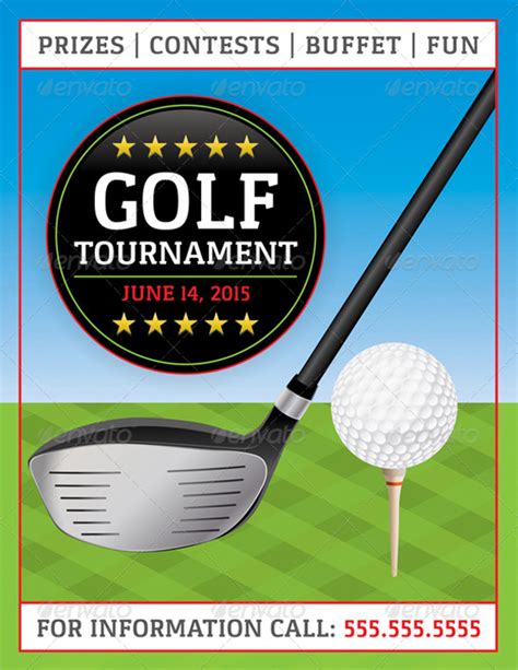 Golf Tournament Flyer Template 的图像结果