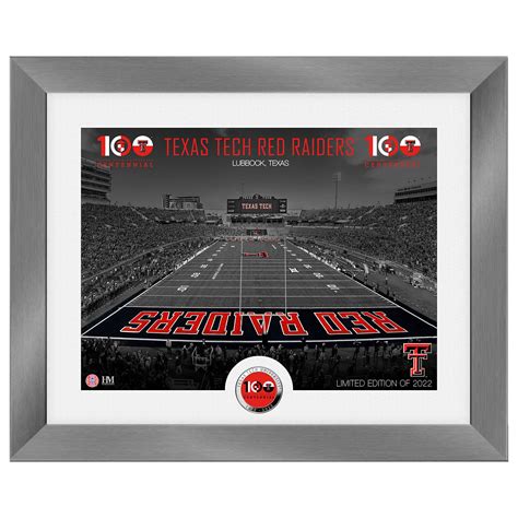Highland Mint Texas Tech Red Raiders 13" x 16" 100th Anniversary Art ...