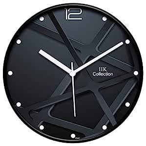 Buy IIK COLLECTION Plastic Round Analogue Wall Clock with Glass (28 x ...