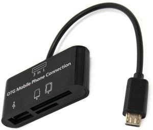 Mobhead 3 in 1 Card Reader OTG Mobile Phone Connection Micro USB 2.0 ...