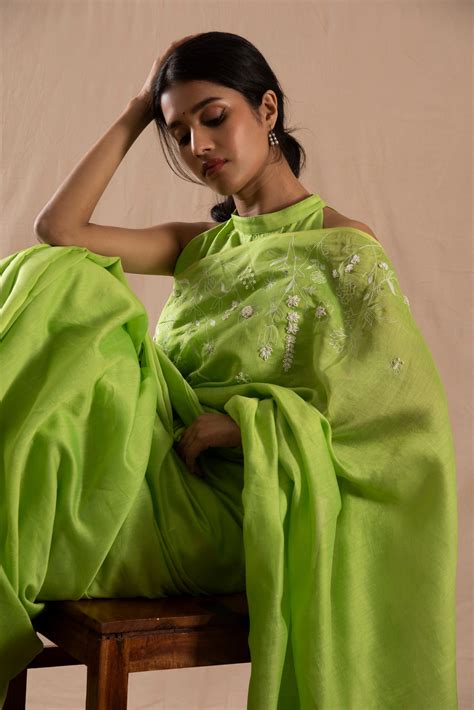 Phoolani Chanderi Sari