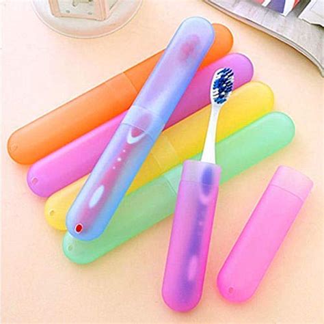 Primelife Plastic 4 Pcs Bathroom Tooth Brush Holder Tube Cap Cover ...