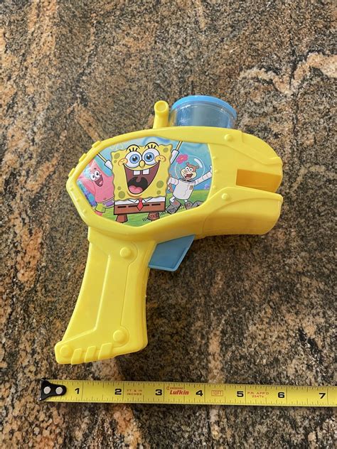 Nickelodeon Spongebob Squarepants Yellow Bubble Blower Bubbles Gun | eBay