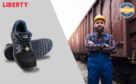 Buy Liberty Warrior 3004-28 Safety Shoes for Men, Genuine Leather ...
