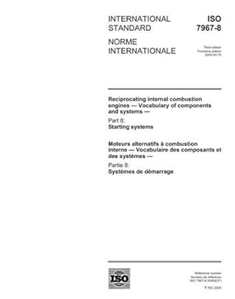ISO 7967-8:2005, Reciprocating internal combustion engines - Vocabulary ...